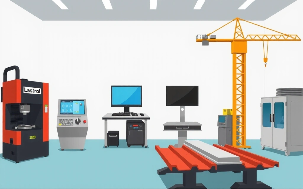 SteelCraft quality control laboratory showing material testing equipment and construction standards verification processes
