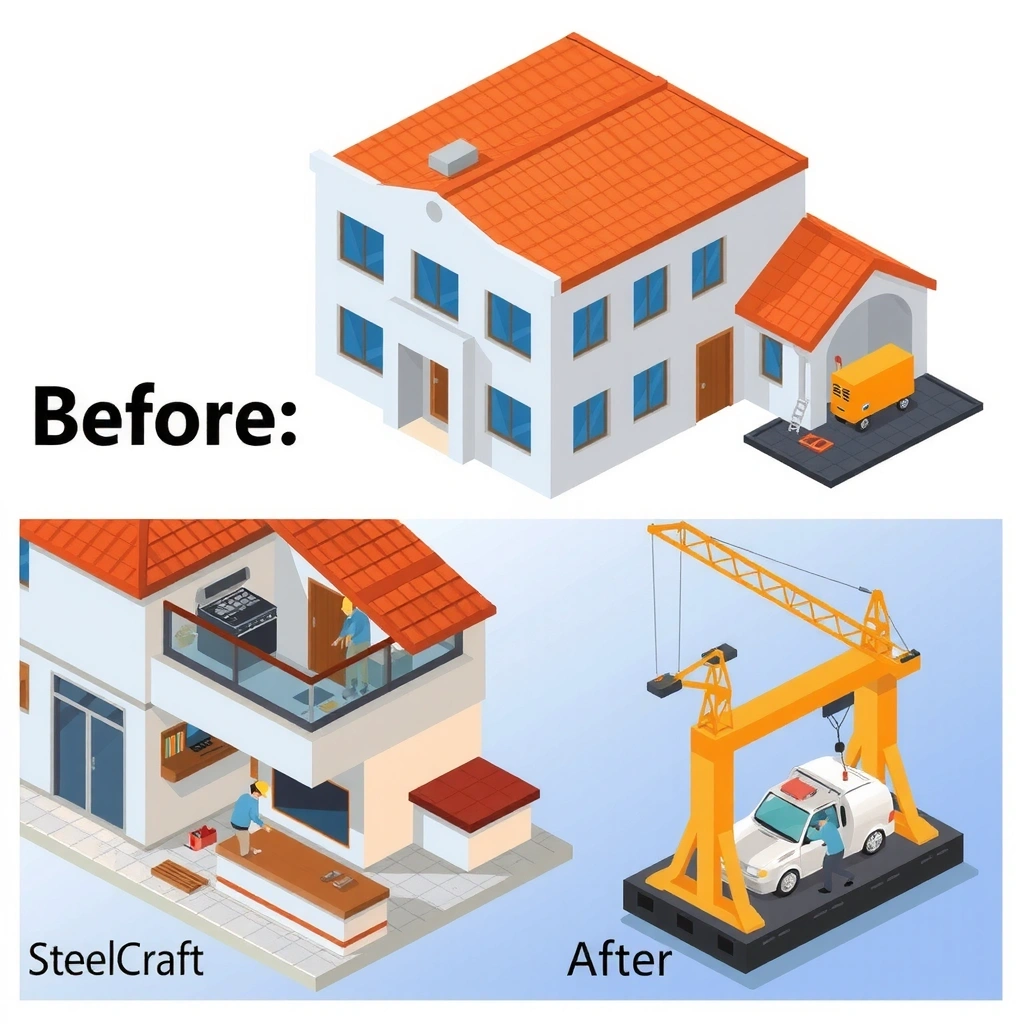 Building renovation and remodeling project demonstrating SteelCraft's attention to detail