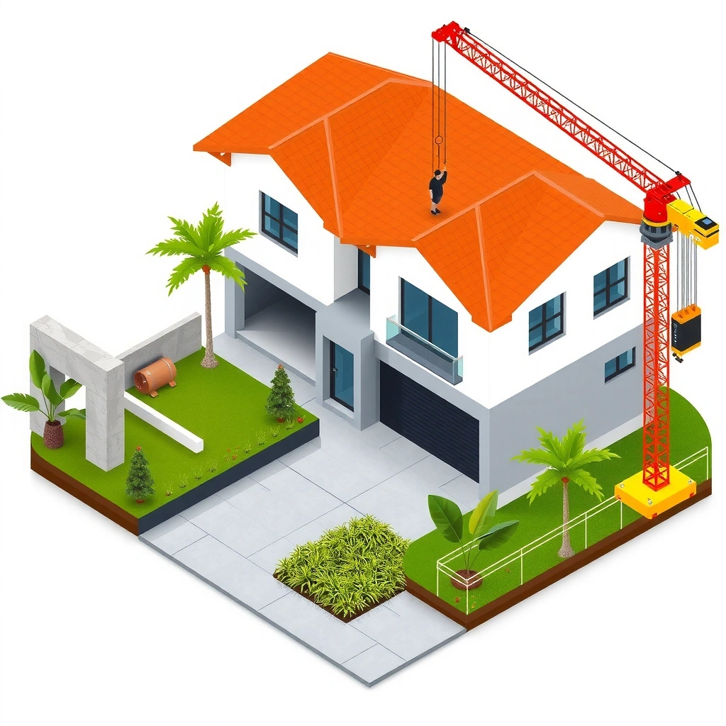 Modern residential construction project in Philippines showing SteelCraft-built homes