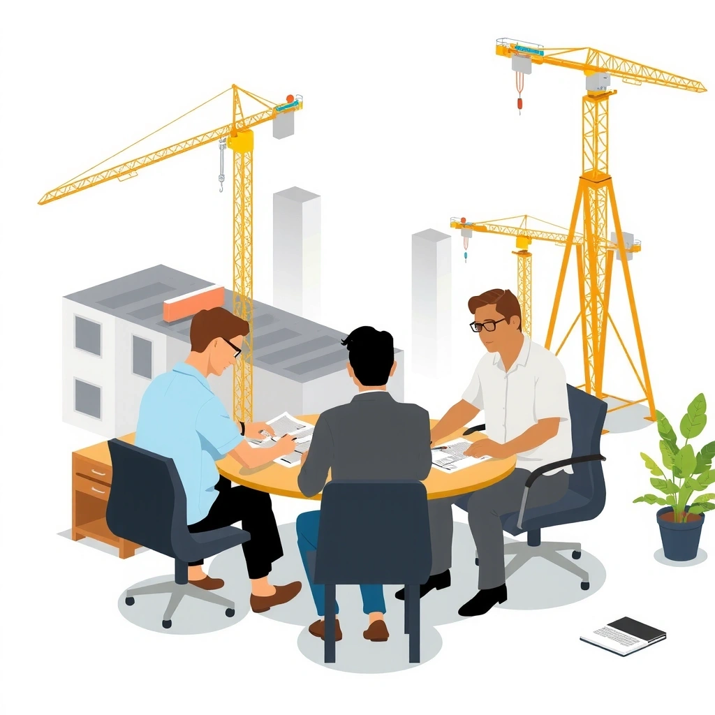 SteelCraft construction consultation meeting with clients discussing project plans